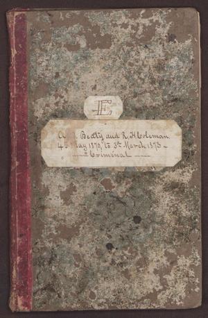 Primary view of object titled '[Victoria County Court Records]'.