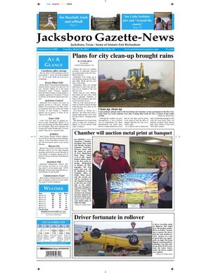 Primary view of object titled 'Jacksboro Gazette-News (Jacksboro, Tex.), Vol. 133, No. 39, Ed. 1 Tuesday, March 26, 2013'.