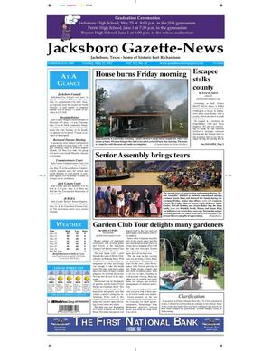 Primary view of object titled 'Jacksboro Gazette-News (Jacksboro, Tex.), Vol. 132, No. 50, Ed. 1 Tuesday, May 22, 2012'.