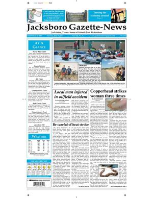 Jacksboro Gazette-News (Jacksboro, Tex.), Vol. 132, No. 7, Ed. 1 Tuesday, July 19, 2011