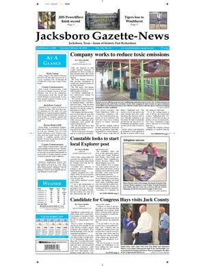 Jacksboro Gazette-News (Jacksboro, Tex.), Vol. 134, No. 37, Ed. 1 Tuesday, February 18, 2014