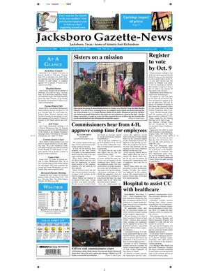 Jacksboro Gazette-News (Jacksboro, Tex.), Vol. 133, No. 15, Ed. 1 Tuesday, September 18, 2012