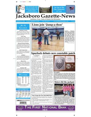 Jacksboro Gazette-News (Jacksboro, Tex.), Vol. 133, No. 16, Ed. 1 Tuesday, September 25, 2012