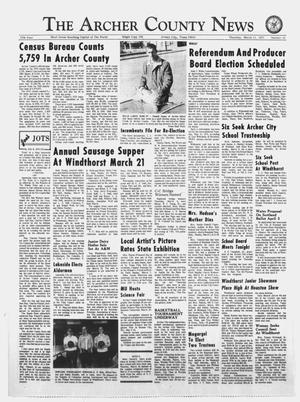 The Archer County News (Archer City, Tex.), Vol. 57, No. 10, Ed. 1 Thursday, March 11, 1971