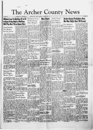 The Archer County News (Archer City, Tex.), Vol. 40, No. 45, Ed. 1 Thursday, October 28, 1954