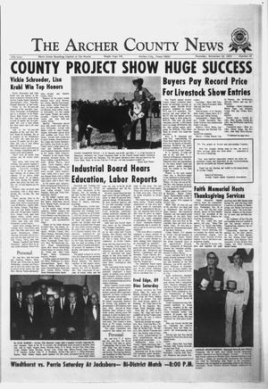Primary view of object titled 'The Archer County News (Archer City, Tex.), Vol. 57, No. 47, Ed. 1 Thursday, November 25, 1971'.