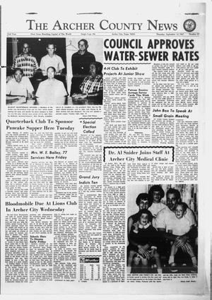 The Archer County News (Archer City, Tex.), Vol. 53, No. 37, Ed. 1 Thursday, September 14, 1967
