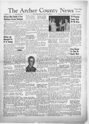 The Archer County News (Archer City, Tex.), Vol. 46, No. 45, Ed. 1 Thursday, October 13, 1960