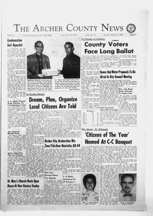 Primary view of object titled 'The Archer County News (Archer City, Tex.), Vol. 52, No. 6, Ed. 1 Thursday, February 10, 1966'.