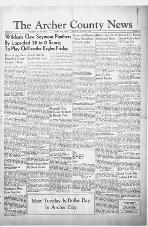The Archer County News (Archer City, Tex.), Vol. 35, No. 41, Ed. 1 Thursday, October 6, 1949