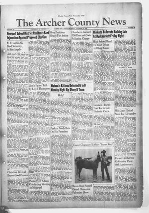 The Archer County News (Archer City, Tex.), Vol. 32, No. 43, Ed. 1 Thursday, October 24, 1946