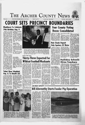 Primary view of object titled 'The Archer County News (Archer City, Tex.), Vol. 57, No. 30, Ed. 1 Thursday, July 29, 1971'.