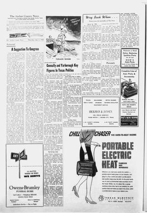 Primary view of object titled 'The Archer County News (Archer City, Tex.), Vol. 52, No. 1, Ed. 1 Thursday, January 6, 1966'.