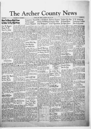 The Archer County News (Archer City, Tex.), Vol. 38, No. 10, Ed. 1 Thursday, February 28, 1952