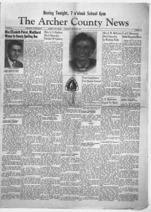 The Archer County News (Archer City, Tex.), Vol. 44, No. 14, Ed. 1 Thursday, March 20, 1958