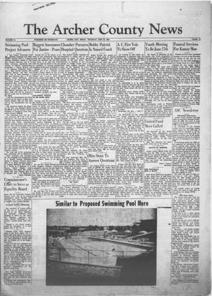 Primary view of object titled 'The Archer County News (Archer City, Tex.), Vol. 44, No. 27, Ed. 1 Thursday, June 19, 1958'.