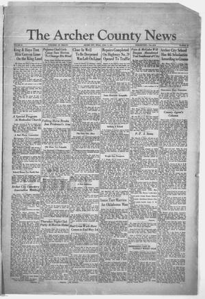 The Archer County News (Archer City, Tex.), Vol. 20, No. 40, Ed. 1 Friday, April 17, 1931