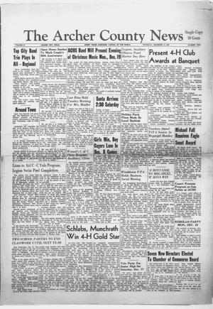 The Archer County News (Archer City, Tex.), Vol. 47, No. 2, Ed. 1 Thursday, December 15, 1960