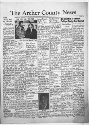 The Archer County News (Archer City, Tex.), Vol. 42, No. 12, Ed. 1 Thursday, March 8, 1956