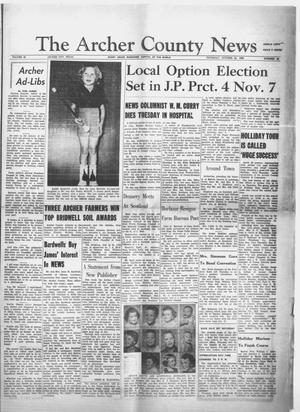 The Archer County News (Archer City, Tex.), Vol. 45, No. 45, Ed. 1 Thursday, October 22, 1959