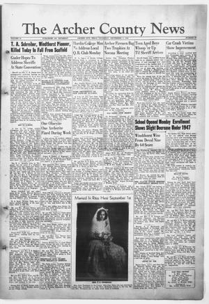 The Archer County News (Archer City, Tex.), Vol. 34, No. 37, Ed. 1 Thursday, September 9, 1948