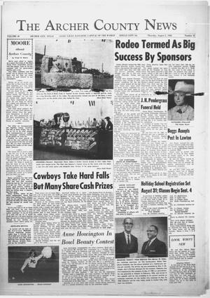 The Archer County News (Archer City, Tex.), Vol. 48, No. 31, Ed. 1 Thursday, August 2, 1962