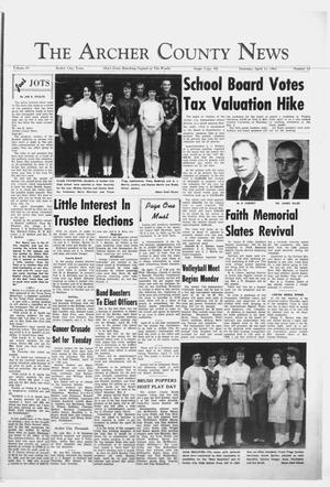 The Archer County News (Archer City, Tex.), Vol. 49, No. 15, Ed. 1 Thursday, April 11, 1963