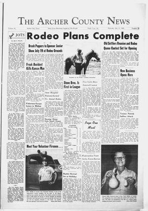 Primary view of object titled 'The Archer County News (Archer City, Tex.), Vol. 49, No. 28, Ed. 1 Thursday, July 11, 1963'.