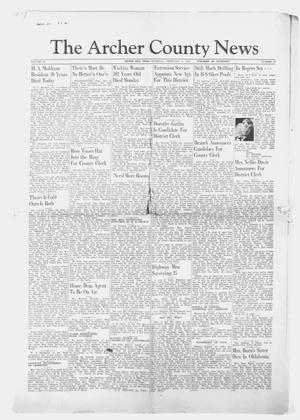 The Archer County News (Archer City, Tex.), Vol. 29, No. 19, Ed. 1 Thursday, February 1, 1940