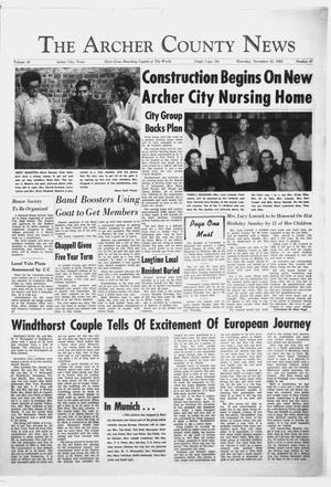The Archer County News (Archer City, Tex.), Vol. 48, No. 47, Ed. 1 Thursday, November 22, 1962