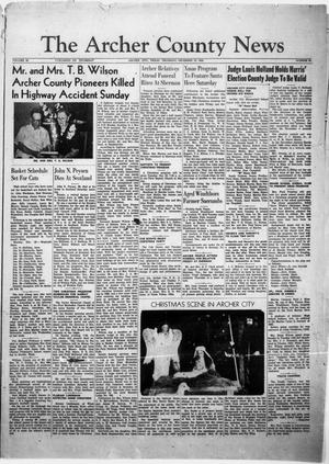 The Archer County News (Archer City, Tex.), Vol. 38, No. 52, Ed. 1 Thursday, December 18, 1952
