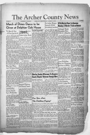 The Archer County News (Archer City, Tex.), Vol. 32, No. 4, Ed. 1 Thursday, January 24, 1946