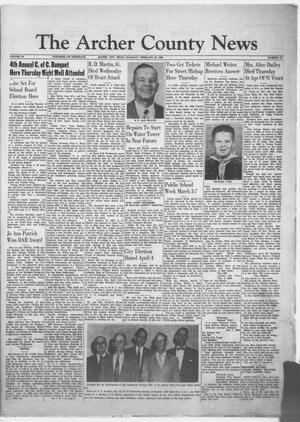 The Archer County News (Archer City, Tex.), Vol. 44, No. 10, Ed. 1 Thursday, February 20, 1958