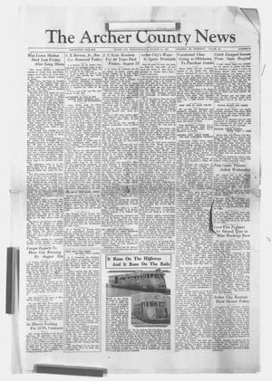 The Archer County News (Archer City, Tex.), Vol. 26, No. 46, Ed. 1 Thursday, August 19, 1937