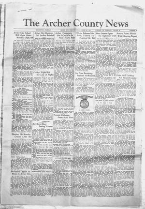 Primary view of object titled 'The Archer County News (Archer City, Tex.), Vol. 26, No. 47, Ed. 1 Thursday, August 26, 1937'.