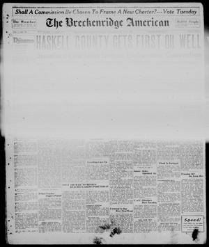 The Breckenridge American (Breckenridge, Tex.), Vol. 8, No. 285, Ed. 1, Monday, October 1, 1928