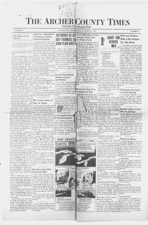 The Archer County Times (Archer City, Tex.), Vol. 18, No. 35, Ed. 1 Thursday, March 11, 1943