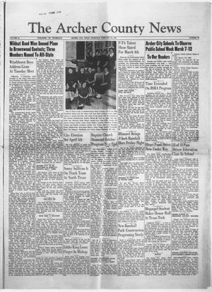 The Archer County News (Archer City, Tex.), Vol. 41, No. 10, Ed. 1 Thursday, February 24, 1955
