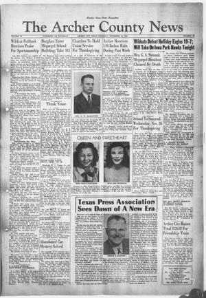 The Archer County News (Archer City, Tex.), Vol. 33, No. 47, Ed. 1 Thursday, November 20, 1947