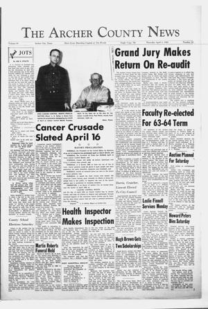 The Archer County News (Archer City, Tex.), Vol. 49, No. 14, Ed. 1 Thursday, April 4, 1963
