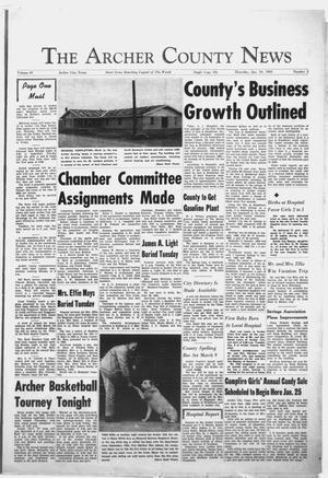 The Archer County News (Archer City, Tex.), Vol. 49, No. 2, Ed. 1 Thursday, January 10, 1963