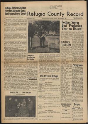 Refugio County Record (Refugio, Tex.), Vol. 11, No. 4, Ed. 1 Monday, September 14, 1964