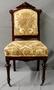 Physical Object: [Silk cream-colored parlor chair]