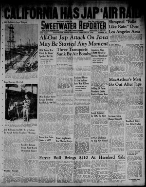 Sweetwater Reporter (Sweetwater, Tex.), Vol. 45, No. 217, Ed. 1 Wednesday, February 25, 1942