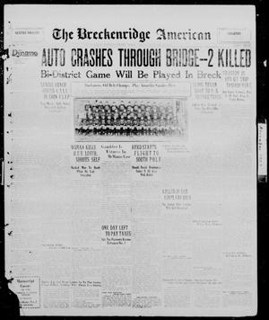 Primary view of object titled 'The Breckenridge American (Breckenridge, Tex.), Vol. 10, No. 1, Ed. 1, Friday, November 29, 1929'.