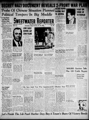 Sweetwater Reporter (Sweetwater, Tex.), Vol. 48, No. 281, Ed. 1 Thursday, November 29, 1945
