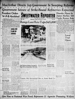 Sweetwater Reporter (Sweetwater, Tex.), Vol. 48, No. 234, Ed. 1 Thursday, October 4, 1945