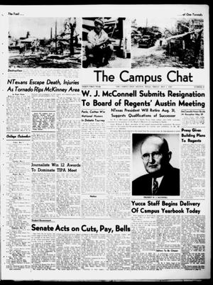 Primary view of object titled 'The Campus Chat (Denton, Tex.), Vol. 31, No. 26, Ed. 1 Friday, May 7, 1948'.