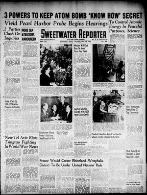 Sweetwater Reporter (Sweetwater, Tex.), Vol. 48, No. 269, Ed. 1 Thursday, November 15, 1945