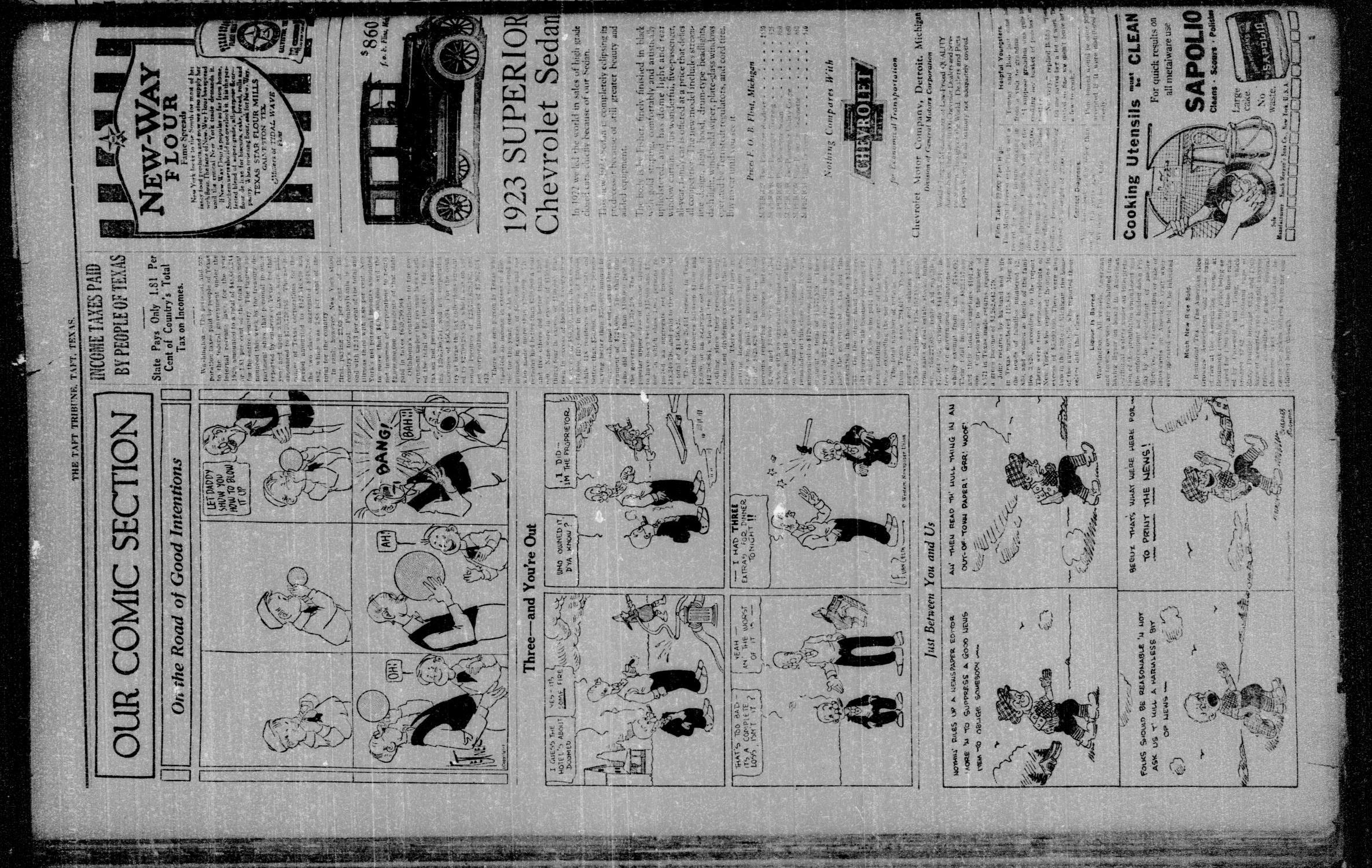 The Taft Tribune (Taft, Tex.), Vol. 2, No. 24, Ed. 1 Thursday, October 12, 1922
                                                
                                                    [Sequence #]: 2 of 8
                                                